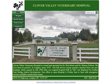 Tablet Screenshot of clovervalleyvets.com